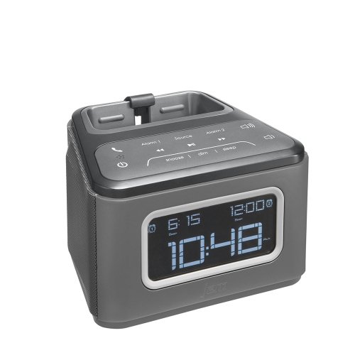 HMDX JAM ZZZ Wireless Alarm Clock, HX-B510GY (Grey) On Sale