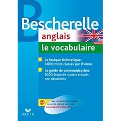Anglais : Le vocabulaire