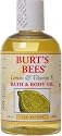 Burt's Bees Lemon & Vitamin E Bath & Body Oil, 4-Ounce Bottles (Pack of 2)