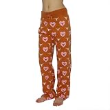 Womens NCAA Texas Longhorns Comfortable Cotton Sleepwear / Pajama Pants - Brown (Size: M)