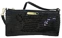 Michael Kors All Over Sequins Flat Wristlet Evening Bag Black