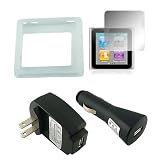 iShoppingdeals - Premium Accessories Bundle Combo for Apple iPod Nano 6G 6th Generation