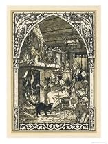 Old Witch Young Witch Art Giclee Poster Print by Bernard Zuber, 12x16