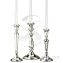 "Empire Sterling Plain Border Candlestick - 8.5"""