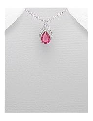 CZ Pendant Necklace In 92.5 Sterling Silver
