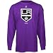Reebok Los Angeles Kings Youth Primary Logo Long Sleeve T-Shirt - Purple (Small)