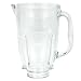 Round glass blender jar, fits Oster blenders, 4.5 opening.