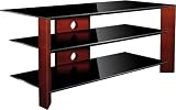 NorStone - Wooden - Meuble TV - Finition Noir / Rouge