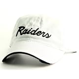 Oakland Raiders Gray End Zone Adjustable Baseball Hat