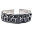 Women Silver Bracelets Cuff Body Jewellery 2.25 Inches
