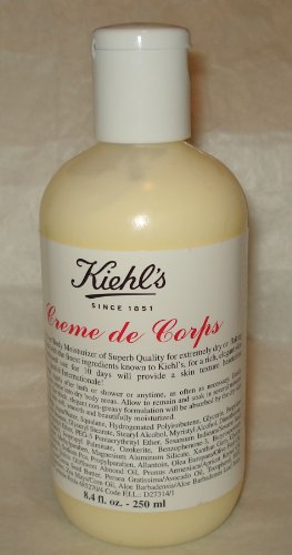 Kiehl's Creme de Corps Body Moisturizer - Medium Size Bottle 8.4oz (250ml)