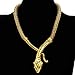 Fashion Silver Gold Rose Gold Adjustable Snake Crocodile Scorpion Chain Choker Collar Statement Bib Necklace Jewelry for Women