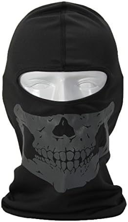 WONDER EYES Reflective Skull Pattern Ghost Mask Caps CS