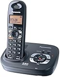 Panasonic 5.8 GHZ Single Handset System Expandable Digital Cordless Answering System (KX-TG4321B)