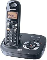 Panasonic 5.8 GHZ Single Handset System Expandable Digital Cordless Answering System (KX-TG4321B)