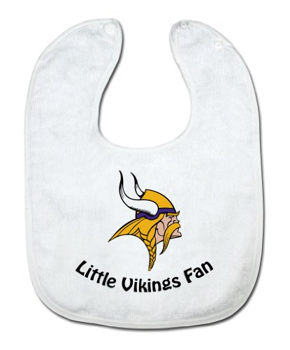NFL Minnesota Vikings White Snap Bib with Team Logo
