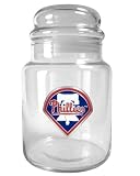 Philadelphia Phillies 31oz Glass Candy Jar  (Primary Logo)