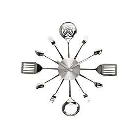Silverware Steel Utensils Wall Clock