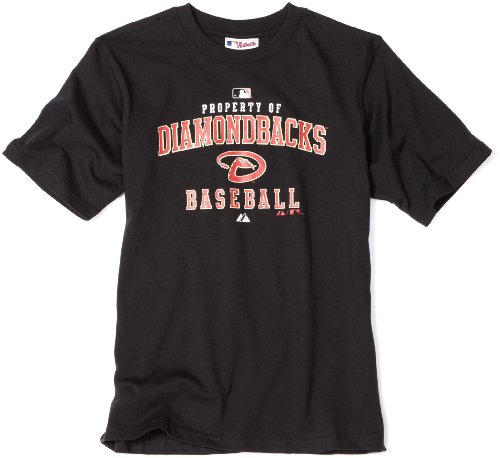 MLB Boys' Arizona Diamondbacks AC Property Of Tee Shirt (Black, 10/12)