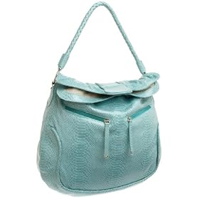 SR SQUARED by Sondra Roberts Snakeskin Hobo from amazon.com