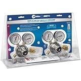 30 Series Gas Regulator Kit 100 psi Oxygen/15 psi Fuel, 2", Oxygen and LP/Acetylene