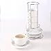 Home Chord Bar Espresso Cups And Saucers Set Stackable Demi Cup And Saucer Set, White
