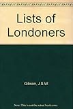 Lists of Londoners