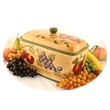 Tuscan Collection Hand-Painted Toast/Bread Box Jar
