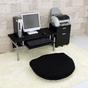 パソコンデスクロータイプ　CT-2650BK PCデスクBK 
