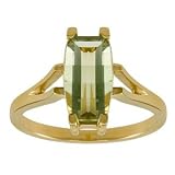 10k Yellow Gold Bridge Cut Green Amethyst Ring 41I7bE7xkwL. SL160 10k Yellow Gold Bridge Cut Green Amethyst Ring