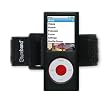 Tuneband, Grantwood Technology's Armband, Silicone Skin, and Screen Protector for iPod Nano, 4th Generation, Compatible with Nike+iPod, BLACK