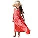 PanDaDa Girls Princess Beach One Piece Dress Bohemia Sundress Long Skirts 3-8y