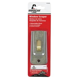 American Safety Razor 66-0445 Heavy-Duty Window Scraper with 5 Blades