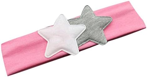 WGNA Baby Girl's Bi-Color Stars Hairband Pink