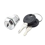 uxcell カムロック　カム錠　二つのキー付　キャビネット用　デスク用　ドア用　工具ボックス用