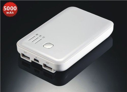 High capacity 5000mAH portable power pack power supply power station USB External Battery Pack charge for iPad2, iPad, iPhone 4S 4 3Gs 3G (AT&T and Verizon), iPod Touch (1G 2G 3G 4G 5G), Motorola Droid Phones, HTC Android Phones, Blackberry, Samsung Galaxy S, Samsung EPIC, Nintendo, Sony PSP and android tablet PC