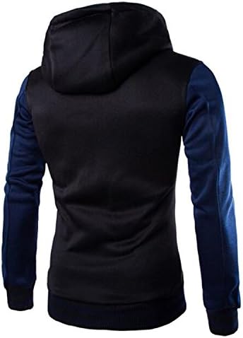 Frankata Men's Hooded Short Baseball Sweatshirt Cargigan Jacket Navy Tag L