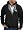 TUXEDO with WHITE FLOWER Tux Adult Pullover Hooded Sweatshirt Hoodie - Black, 4XL