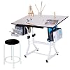 Deals List: Martin Ashley Art-Hobby Table with Stool, White Top, 23-1/2-Inch by 35-1/2-Inch Size Surface