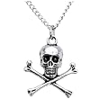 Skull and Crossbones Pendant Necklace