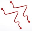 Red Anodized Stainless Steel Industrial - 14 Gauge - 2 Inches Length - Sold as a Pair