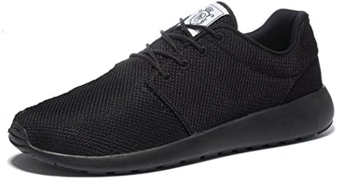 Wei Men's Breathable Running Shoes,Walk,Beach Aqua,Outdoor,Water,Rainy,Exercise,Drive,Athletic Sneakers EU42 All Black