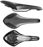 Fizik Arione Tri 2 Carbon Triathlon Bicycle Saddle w/Tubular Titanium Rails - Dark Grey/Grey Suede - F1700502