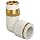SMC KQ2L-S PBT One-Touch Tube Fitting with Sealant, 90 Degree Elbow, Tube OD x BSPT Male
