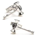 Sterling Legal Gavel Cufflinks - Business Finance Themed Formal Wear - Cufflinks