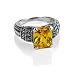 FOJO's Marcasite & Yellow CZ Renaissance Ring
