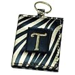 Monogram Letter T Keychain with Mirror