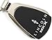 Lincoln MKX Black Teardrop Key Fob Authentic Logo Key Chain Key Ring Keychain Lanyard