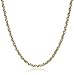 Amazon Essentials 10k Yellow Gold 2.0mm Solid Diamond-Cut Rope Chain Necklace, 22