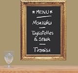 (10x14) Atelier Gold Frame Water-Resistant Chalkboard Stickers